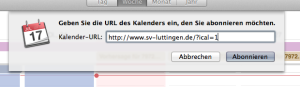 Kalender abonnieren Mac OS X 3